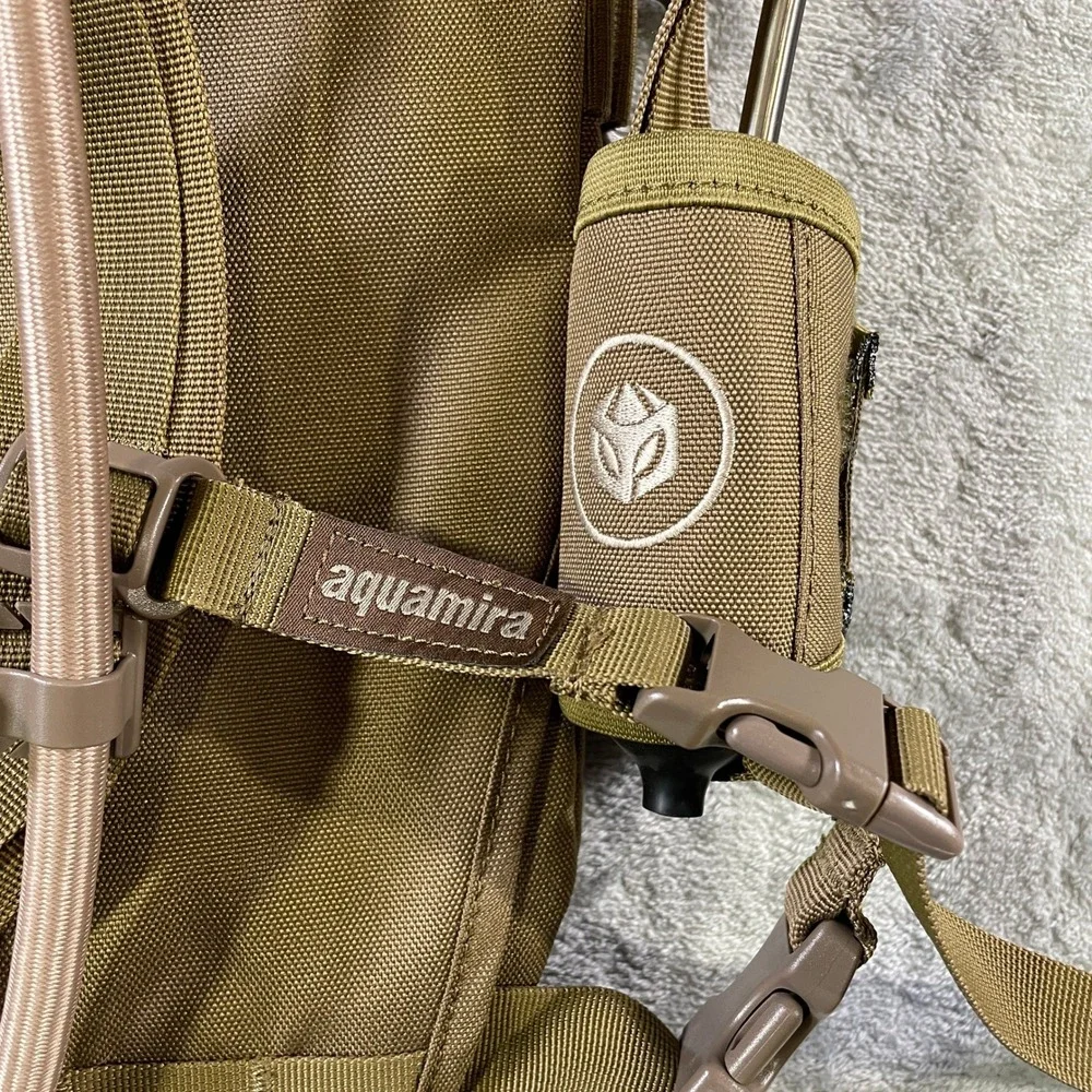 Aquamira Rigger Pressurized Hydration Pack Coyote Brown Tactical MOLLE‎ Backpack